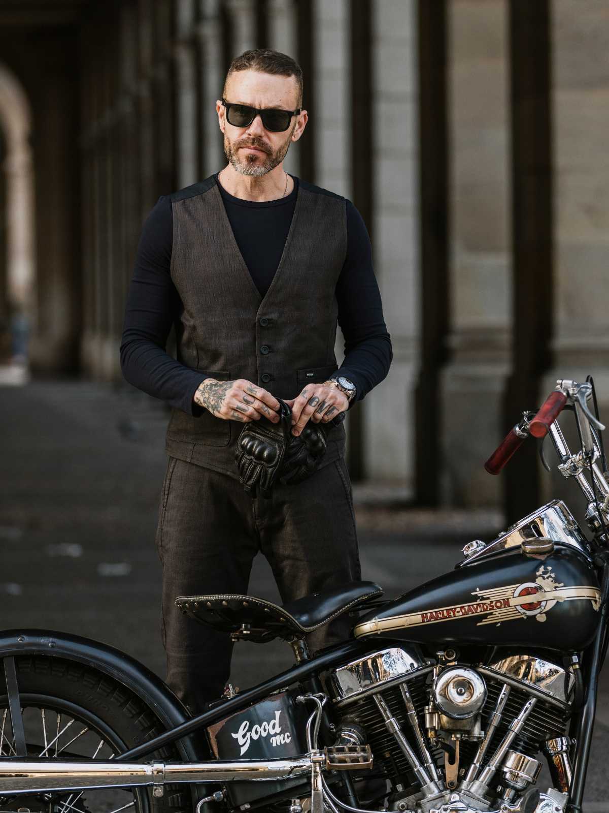 Rockstar Chic: Motorcycle Rockstar High Waisted Genuine Black Leather Biker  Club Pants